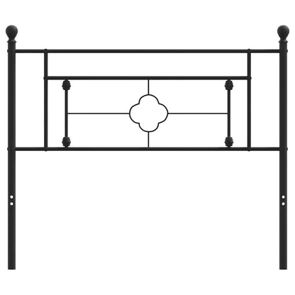 vidaXL Ersatz-Kopfteil Metall Schwarz 107 cm