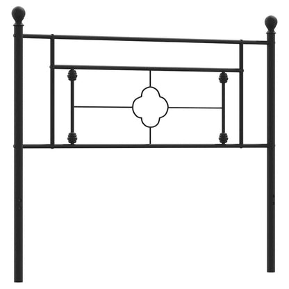 vidaXL Ersatz-Kopfteil Metall Schwarz 107 cm