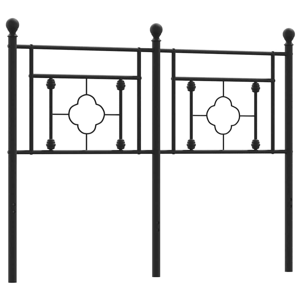 vidaXL Ersatz-Kopfteil Metall Schwarz 120 cm