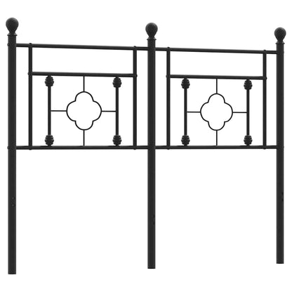 vidaXL Ersatz-Kopfteil Metall Schwarz 120 cm