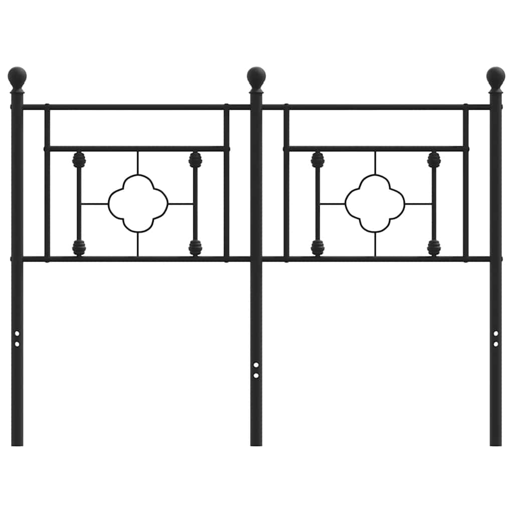 vidaXL Ersatz-Kopfteil Metall Schwarz 120 cm