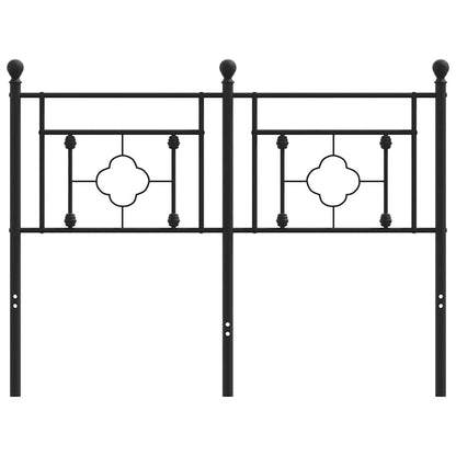 vidaXL Ersatz-Kopfteil Metall Schwarz 120 cm