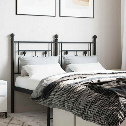 vidaXL Ersatz-Kopfteil Metall Schwarz 120 cm