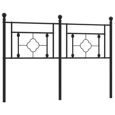vidaXL Ersatz-Kopfteil Metall Schwarz 140 cm