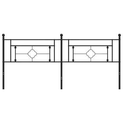 vidaXL Ersatz-Kopfteil Metall Schwarz 193 cm