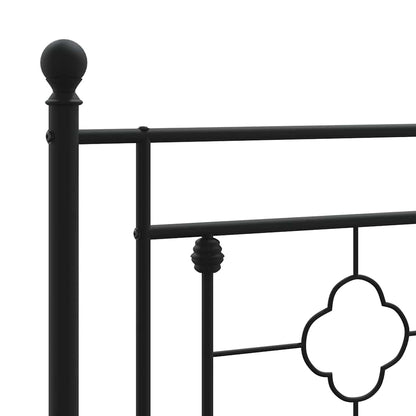 vidaXL Ersatz-Kopfteil Metall Schwarz 193 cm