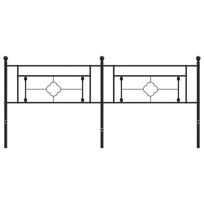 vidaXL Ersatz-Kopfteil Metall Schwarz 200 cm