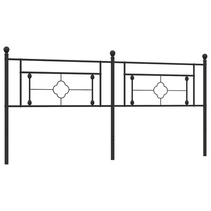 vidaXL Ersatz-Kopfteil Metall Schwarz 200 cm