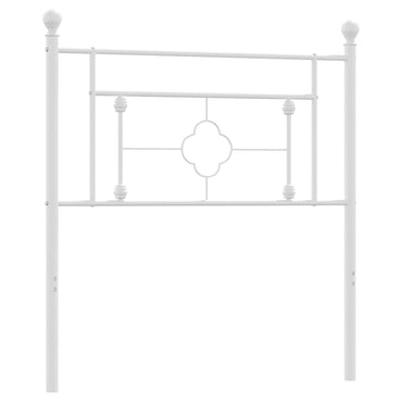vidaXL Ersatz-Kopfteil Metall Weiß 90 cm