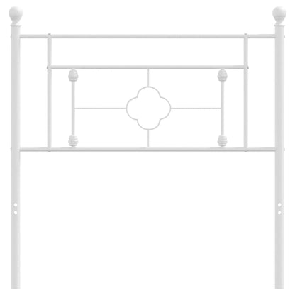 vidaXL Ersatz-Kopfteil Metall Weiß 90 cm