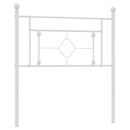 vidaXL Ersatz-Kopfteil Metall Weiß 100 cm