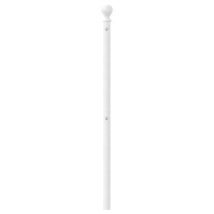 vidaXL Ersatz-Kopfteil Metall Weiß 160 cm