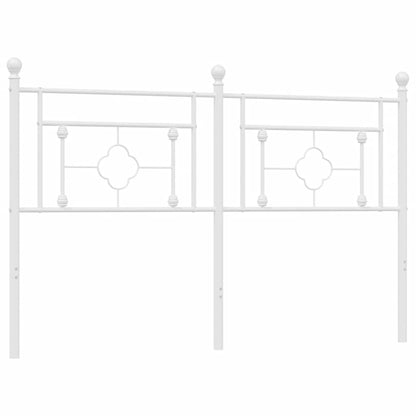 vidaXL Ersatz-Kopfteil Metall Weiß 160 cm