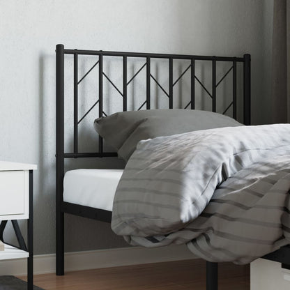 vidaXL Ersatz-Kopfteil Metall Schwarz 90 cm