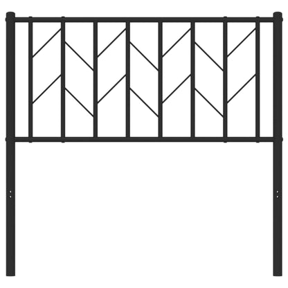 vidaXL Ersatz-Kopfteil Metall Schwarz 90 cm