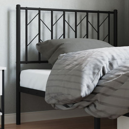 vidaXL Ersatz-Kopfteil Metall Schwarz 90 cm