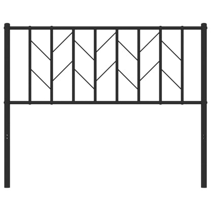 vidaXL Ersatz-Kopfteil Metall Schwarz 107 cm
