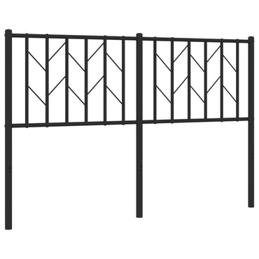 vidaXL Ersatz-Kopfteil Metall Schwarz 135 cm