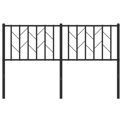 vidaXL Ersatz-Kopfteil Metall Schwarz 135 cm