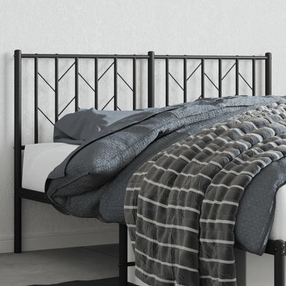 vidaXL Ersatz-Kopfteil Metall Schwarz 135 cm