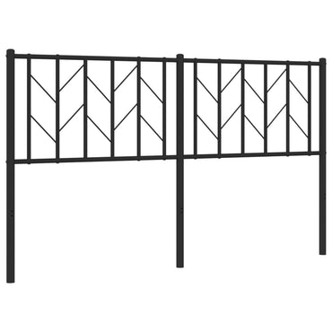 vidaXL Ersatz-Kopfteil Metall Schwarz 150 cm