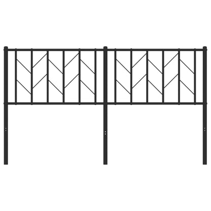 vidaXL Ersatz-Kopfteil Metall Schwarz 150 cm