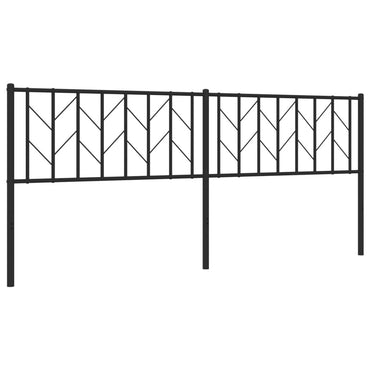 vidaXL Ersatz-Kopfteil Metall Schwarz 200 cm