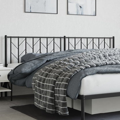 vidaXL Ersatz-Kopfteil Metall Schwarz 200 cm