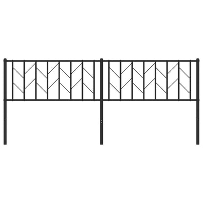 vidaXL Ersatz-Kopfteil Metall Schwarz 200 cm
