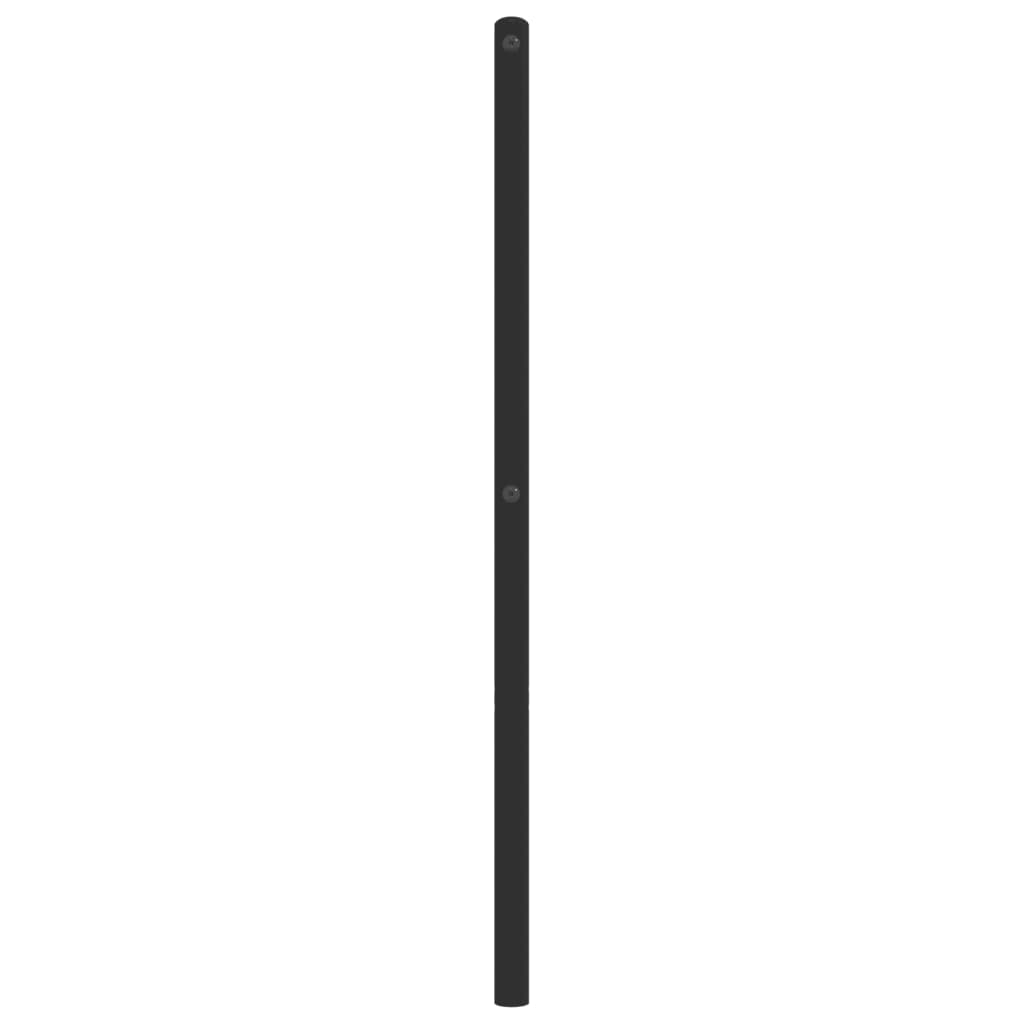 vidaXL Ersatz-Kopfteil Metall Schwarz 200 cm