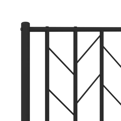 vidaXL Ersatz-Kopfteil Metall Schwarz 200 cm