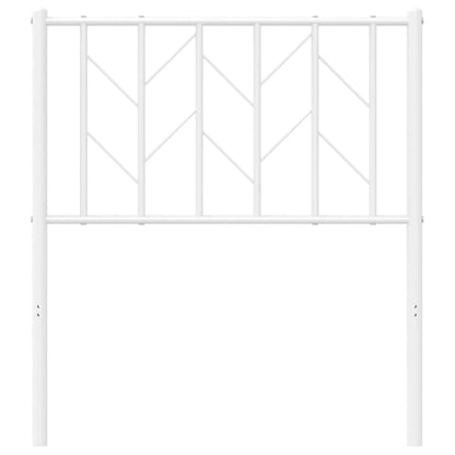 vidaXL Ersatz-Kopfteil Metall Weiß 75 cm