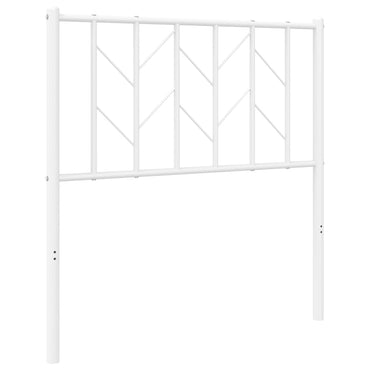 vidaXL Ersatz-Kopfteil Metall Weiß 80 cm