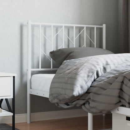 Ersatz-Kopfteil Metall Weiß 80 cm