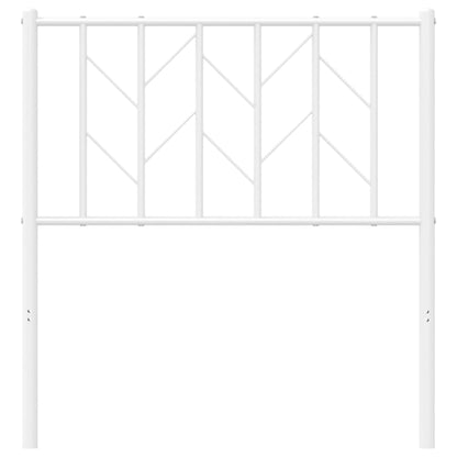 vidaXL Ersatz-Kopfteil Metall Weiß 80 cm