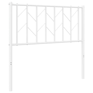 vidaXL Ersatz-Kopfteil Metall Weiß 90 cm