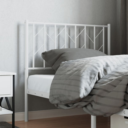 vidaXL Ersatz-Kopfteil Metall Weiß 90 cm