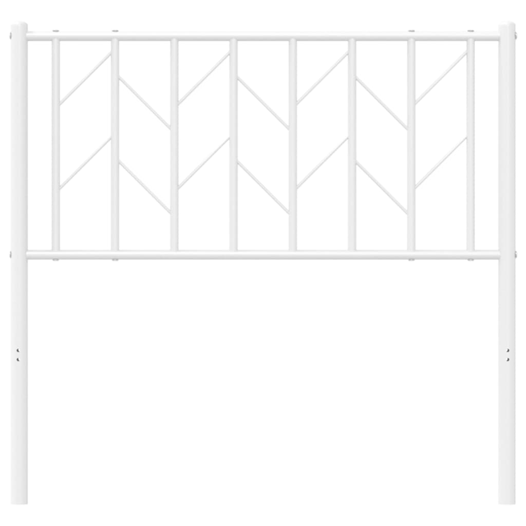vidaXL Ersatz-Kopfteil Metall Weiß 90 cm