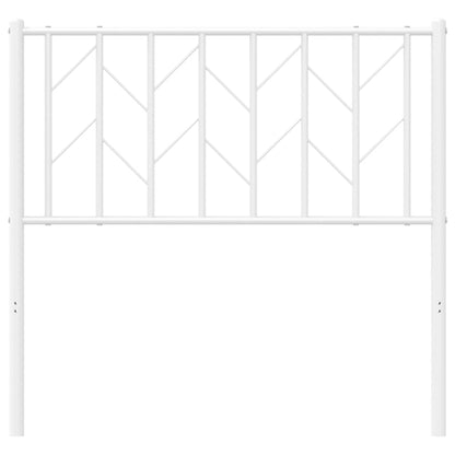 vidaXL Ersatz-Kopfteil Metall Weiß 90 cm