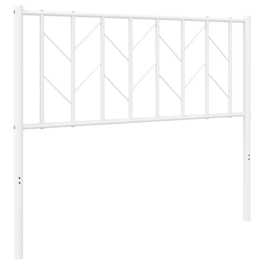 vidaXL Ersatz-Kopfteil Metall Weiß 100 cm