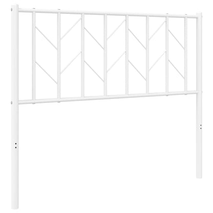 vidaXL Ersatz-Kopfteil Metall Weiß 100 cm