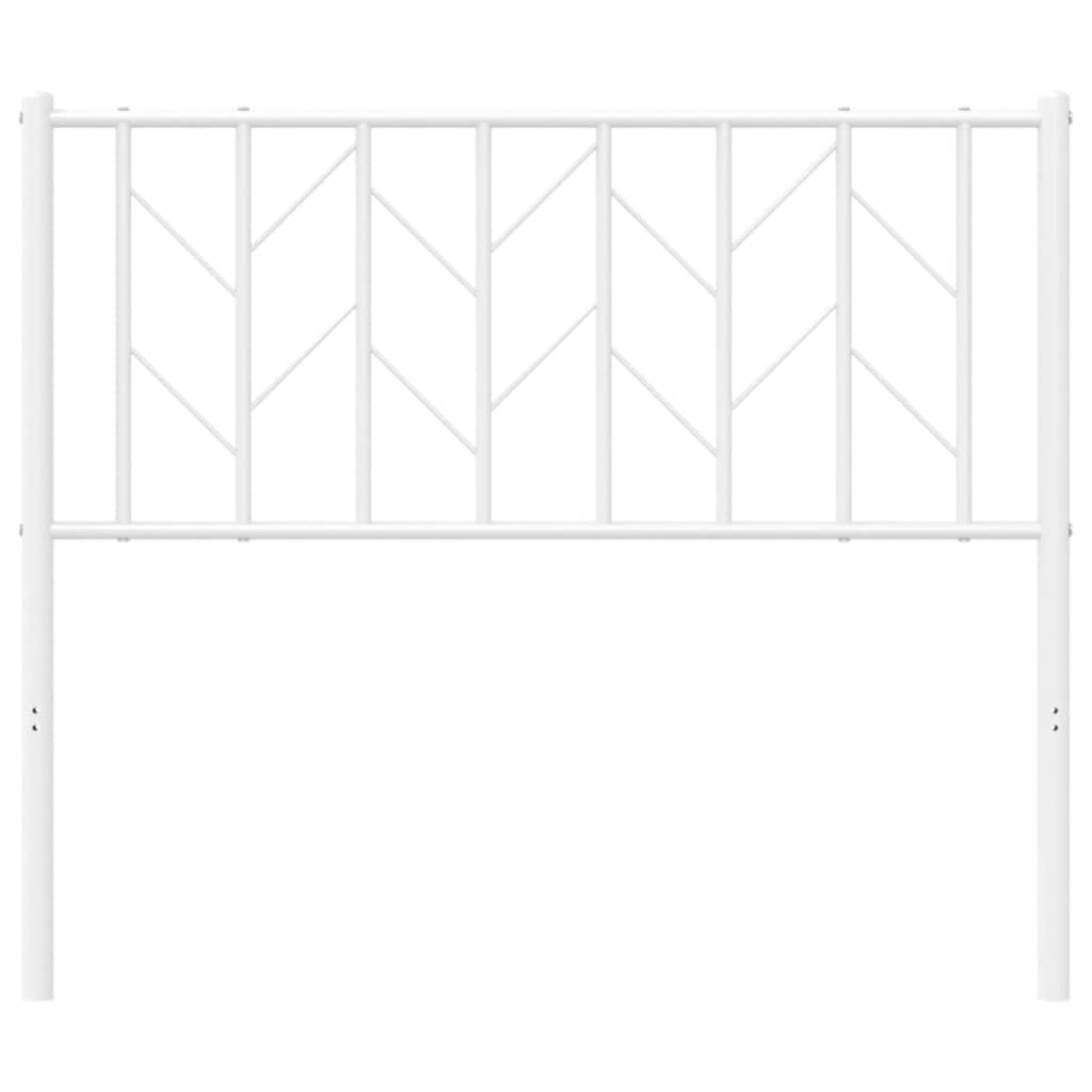 vidaXL Ersatz-Kopfteil Metall Weiß 100 cm