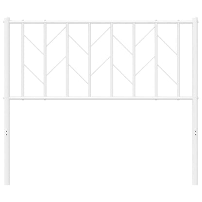 vidaXL Ersatz-Kopfteil Metall Weiß 100 cm