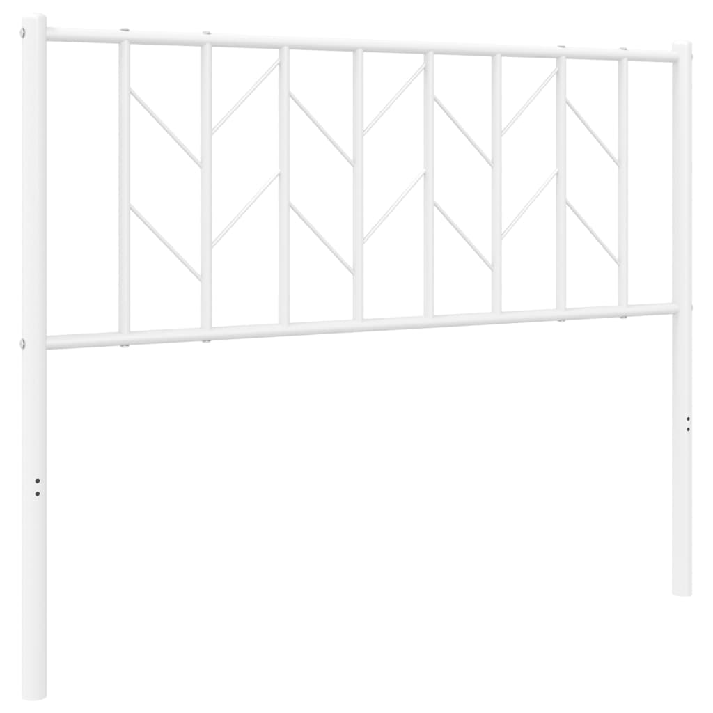 vidaXL Ersatz-Kopfteil Metall Weiß 107 cm