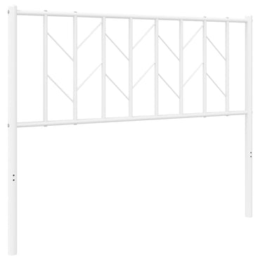 vidaXL Ersatz-Kopfteil Metall Weiß 107 cm