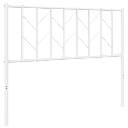 vidaXL Ersatz-Kopfteil Metall Weiß 107 cm