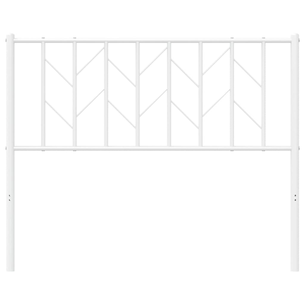 vidaXL Ersatz-Kopfteil Metall Weiß 107 cm
