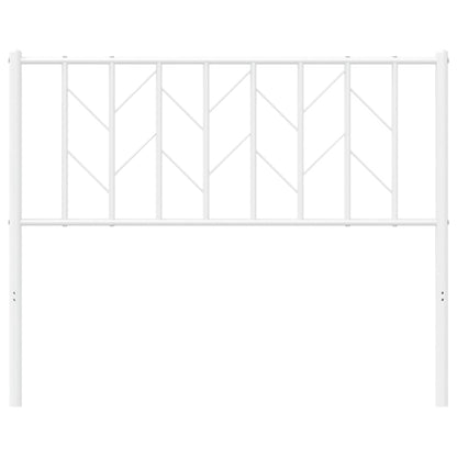 vidaXL Ersatz-Kopfteil Metall Weiß 107 cm