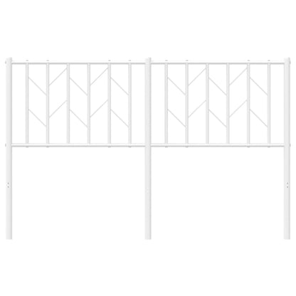 vidaXL Ersatz-Kopfteil Metall Weiß 135 cm