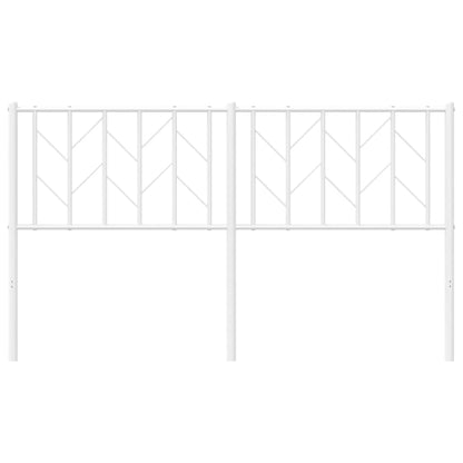 vidaXL Ersatz-Kopfteil Metall Weiß 150 cm